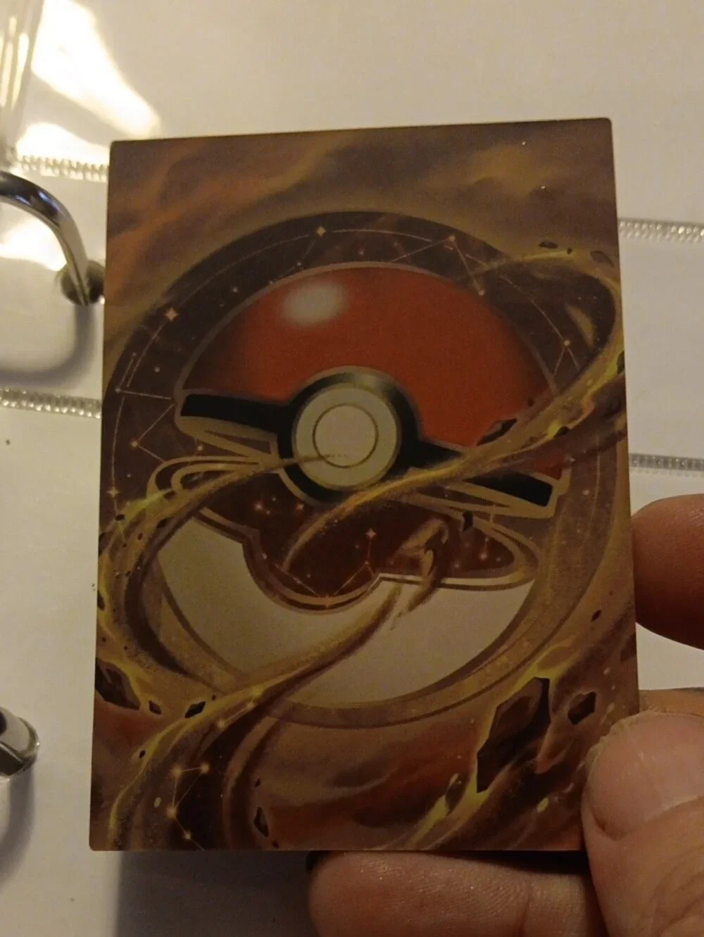 Pokemon Shiny Holographic Card — Green & Gold Foil